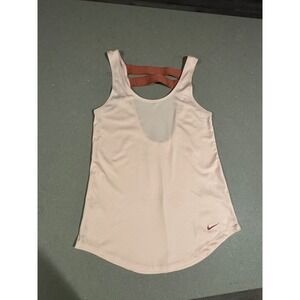 Nike Women's xs Pink Racerback Athletic Tank Top Crisscross Back‎